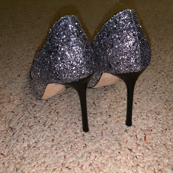 Jimmy Choo Romy Glitter 100mm Sz 39.5 - Picture 3 of 5